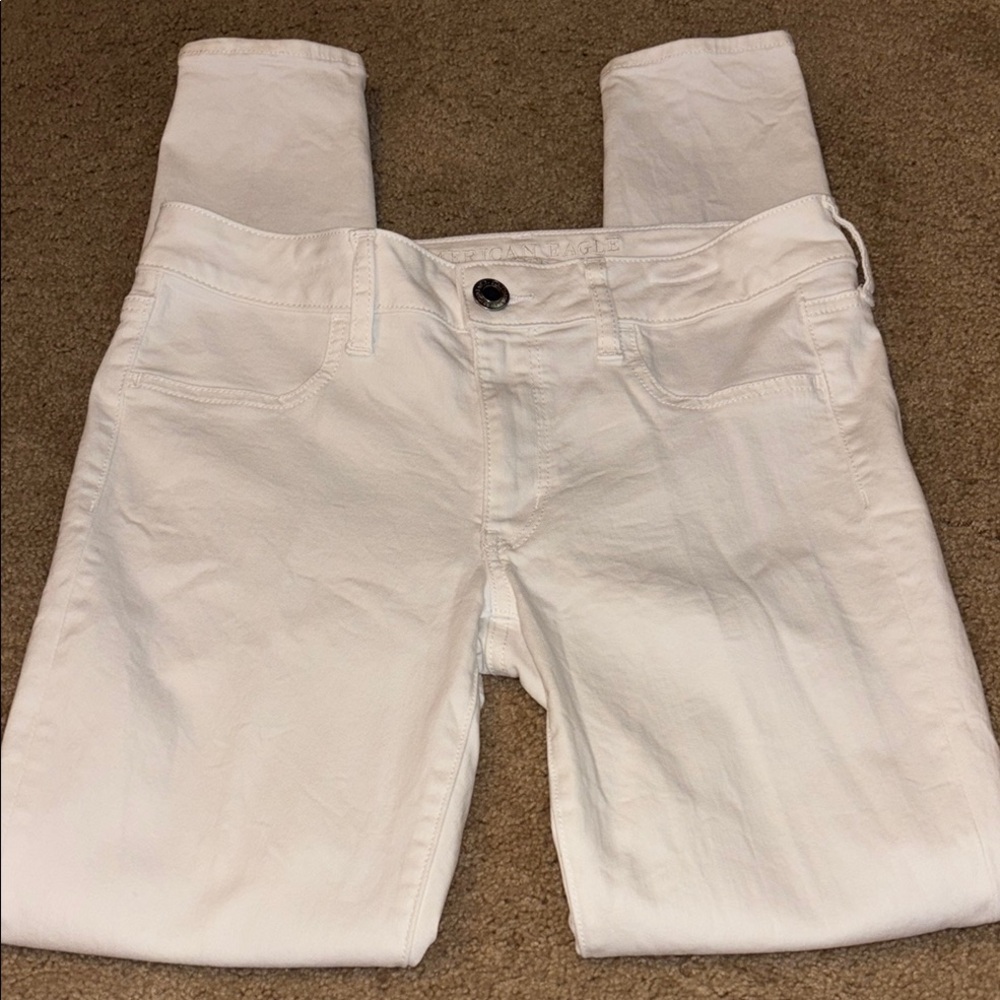 American Eagle White Jeggings